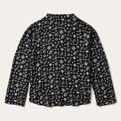 Southwestern Ditzy Print Blouse | Stetson Black