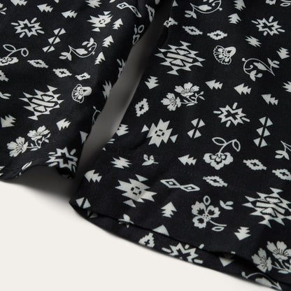 Southwestern Ditzy Print Blouse | Stetson Black