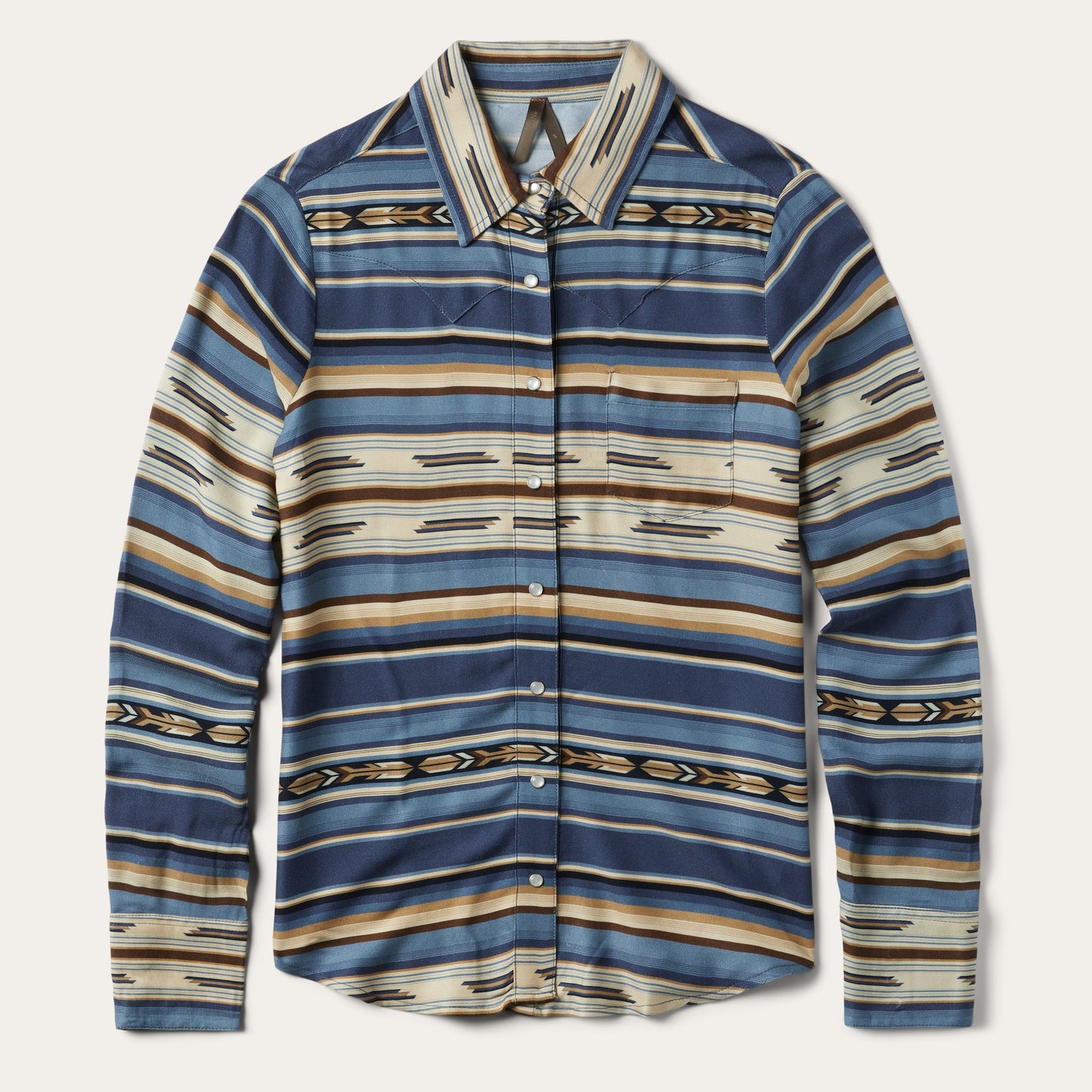 Indigo Serape Print Shirt | Stetson Blue