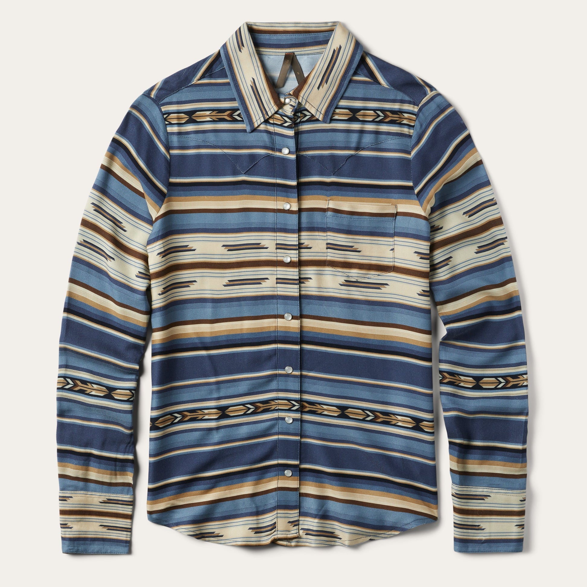 Indigo Serape Print Shirt | Stetson Blue