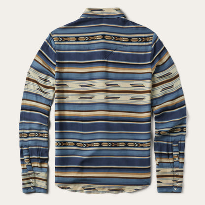 Indigo Serape Print Shirt | Stetson Blue