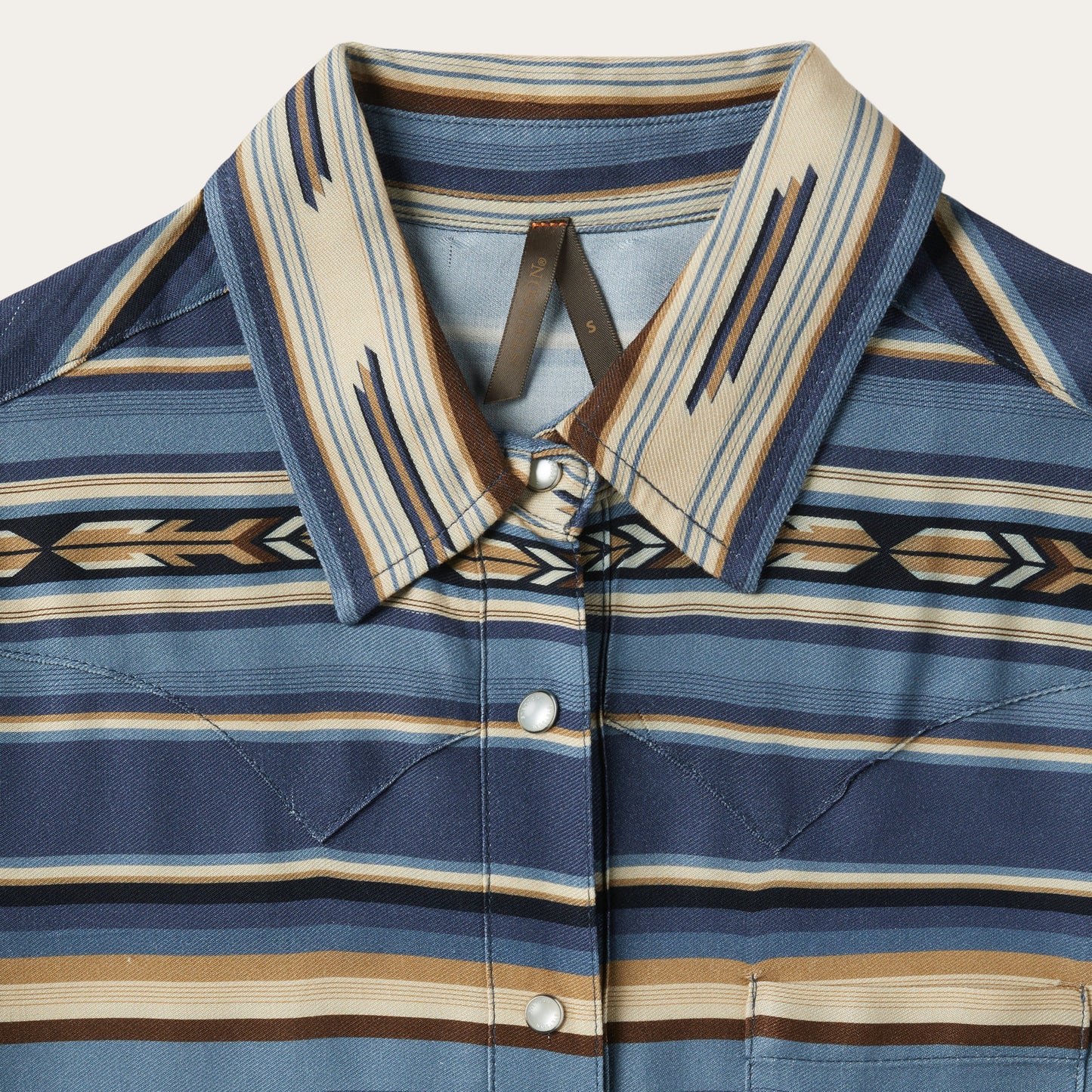 Indigo Serape Print Shirt | Stetson Blue