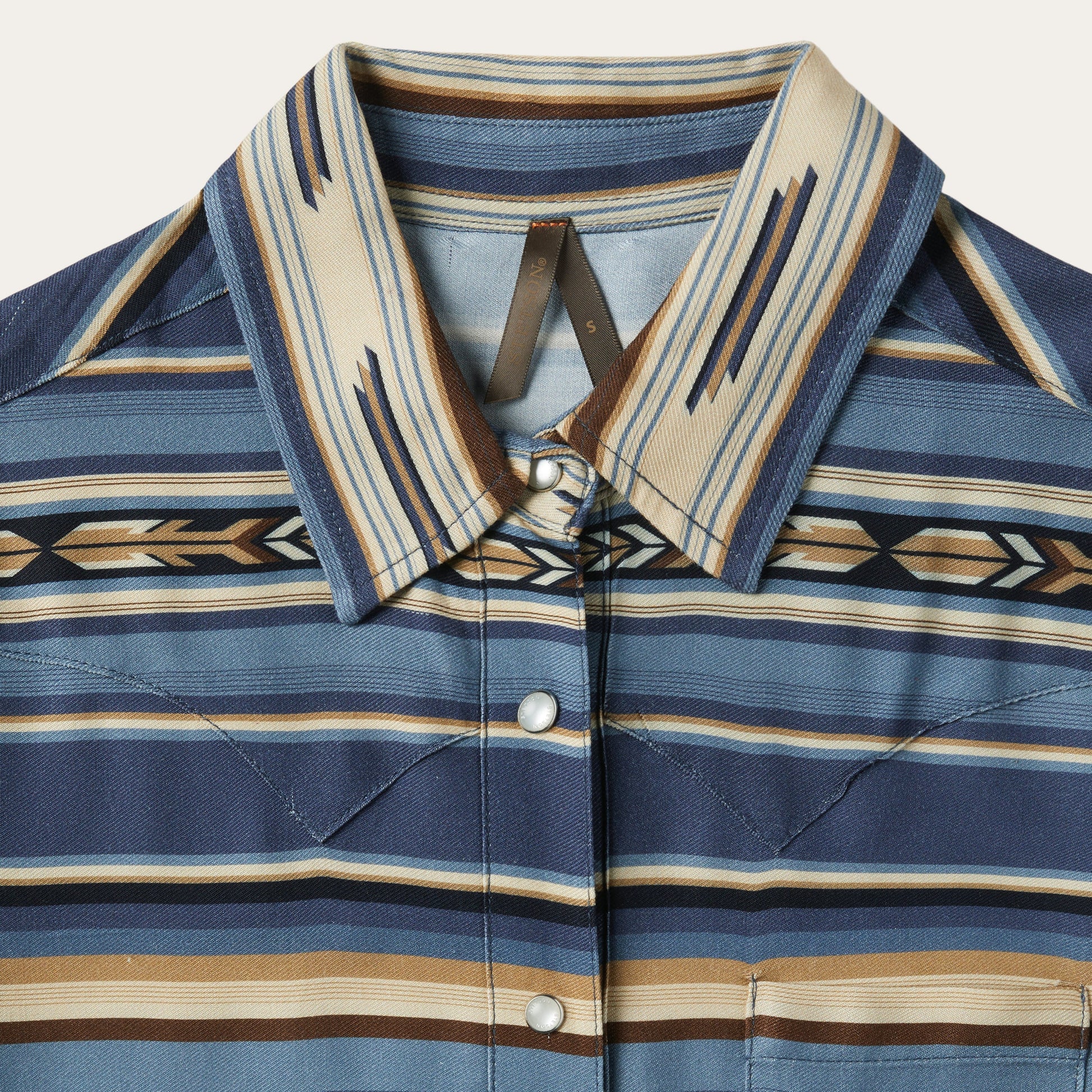Indigo Serape Print Shirt | Stetson Blue