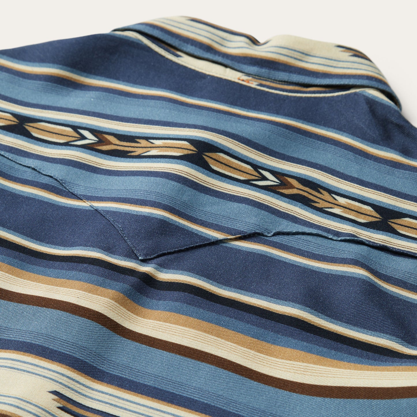 Indigo Serape Print Shirt | Stetson Blue