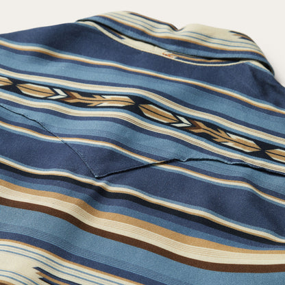 Indigo Serape Print Shirt | Stetson Blue
