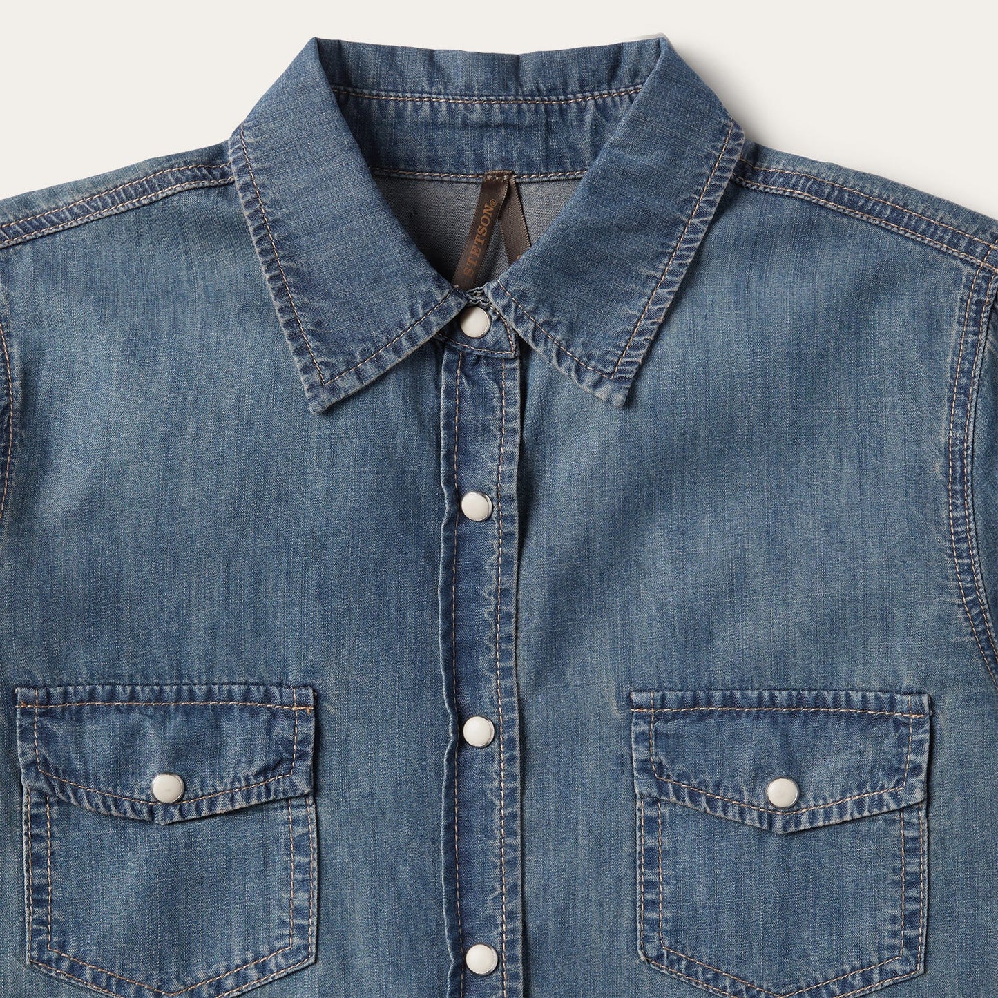 Boyfriend Fit Denim Shirt | Stetson Blue