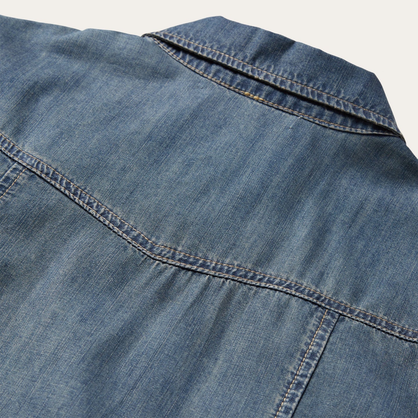 Boyfriend Fit Denim Shirt | Stetson Blue
