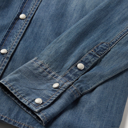 Boyfriend Fit Denim Shirt | Stetson Blue