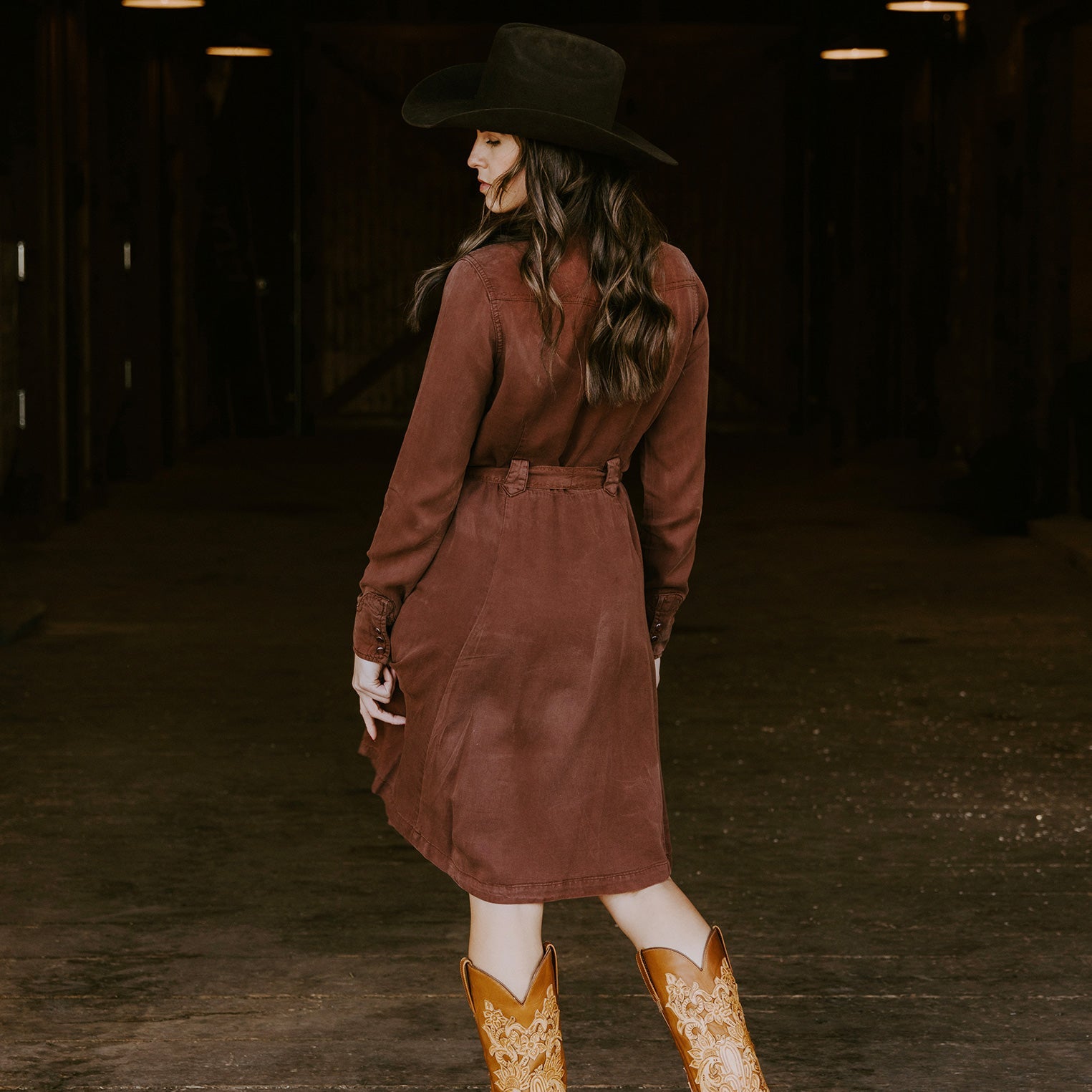 Tobacco Western Dress | Stetson Brown