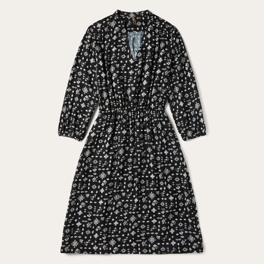 Southwestern Ditzy Print Dress | Stetson Black
