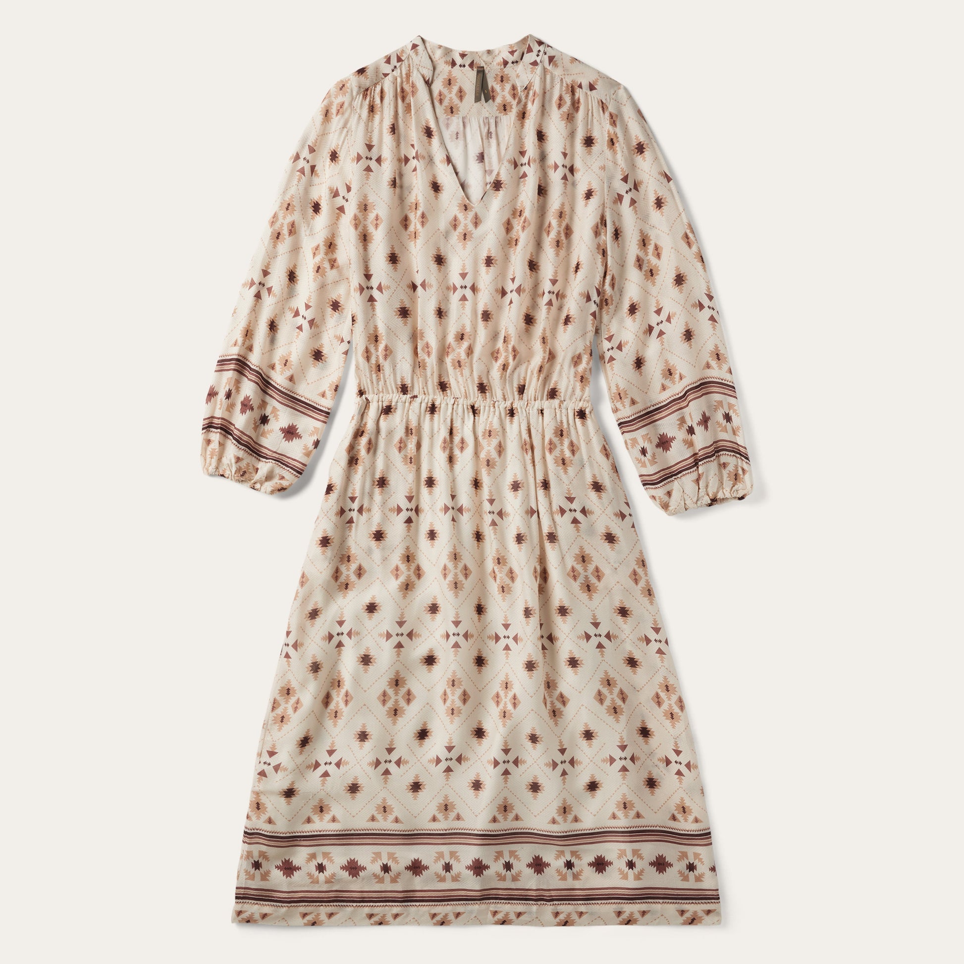 Gaucho Herringbone Dress | Stetson White
