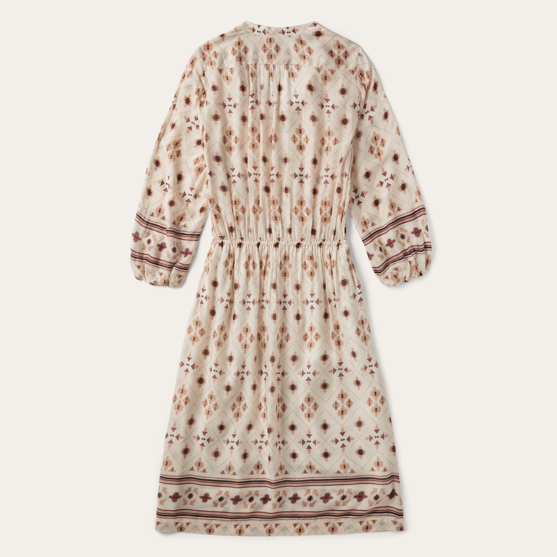Gaucho Herringbone Dress | Stetson White