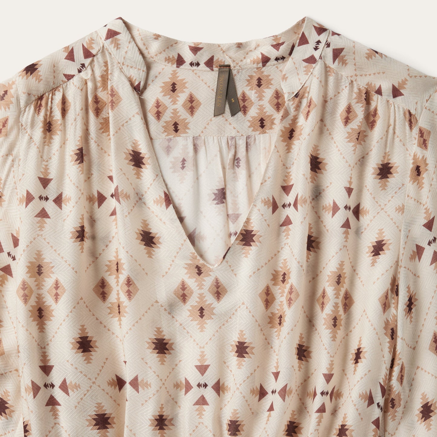 Gaucho Herringbone Dress | Stetson White