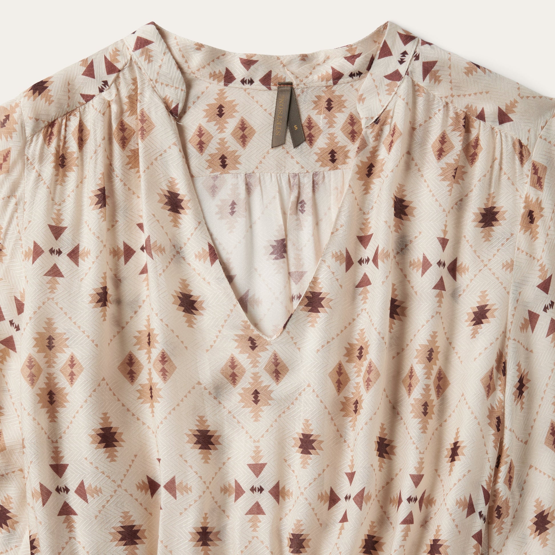 Gaucho Herringbone Dress | Stetson White