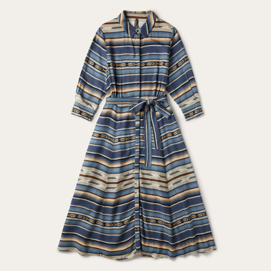 Indigo Serape Print Dress | Stetson Blue