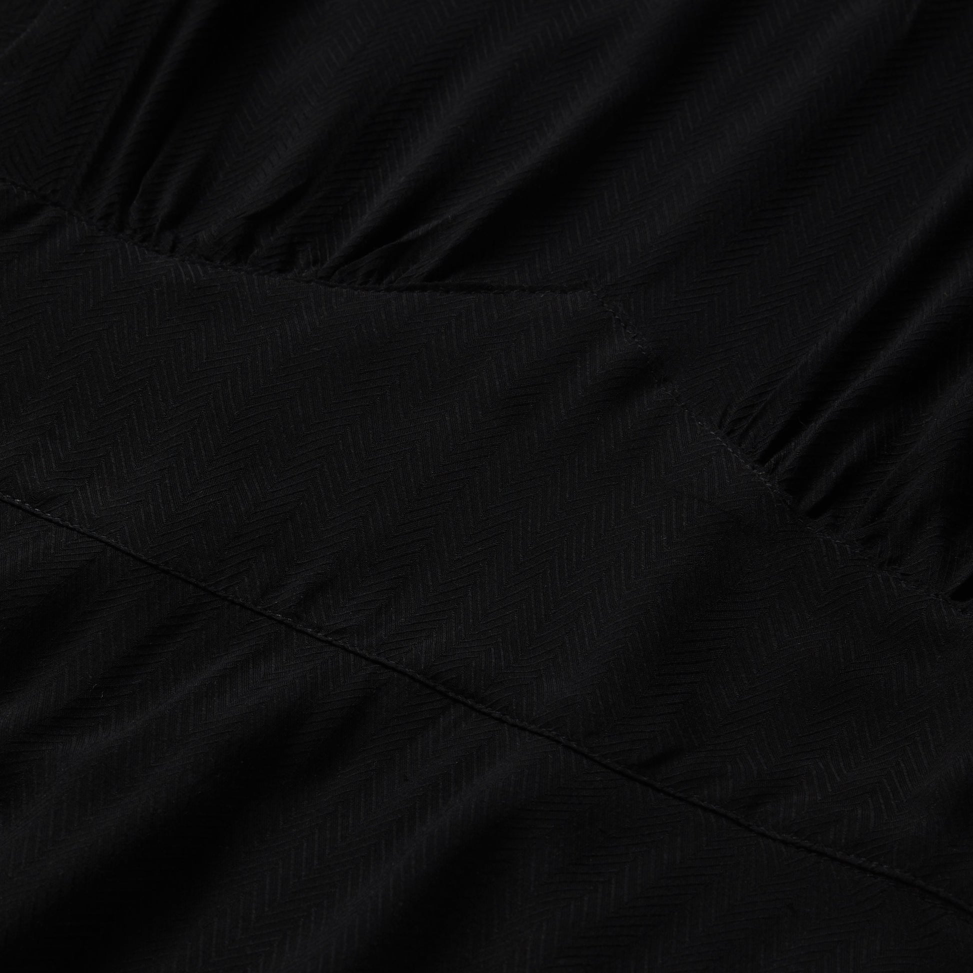 Black Herringbone Twill Midi Dress | Stetson Black