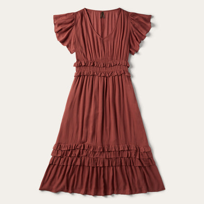 Cinnamon Herringbone Dress | Stetson Brown