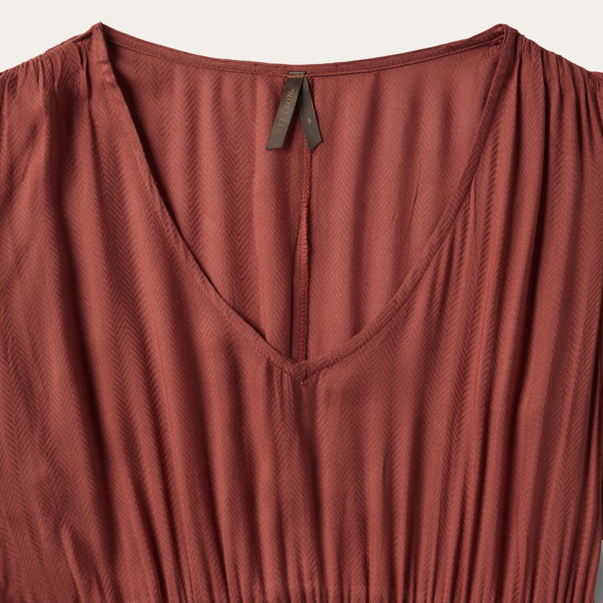 Cinnamon Herringbone Dress | Stetson Brown