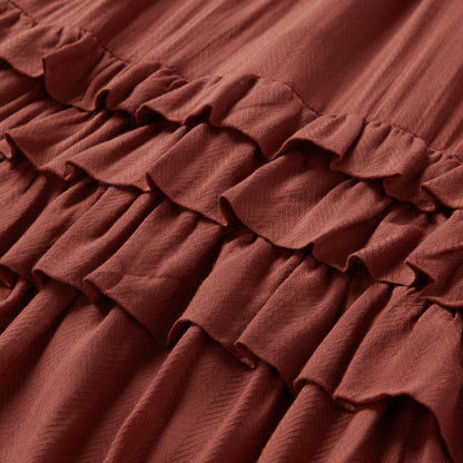 Cinnamon Herringbone Dress | Stetson Brown