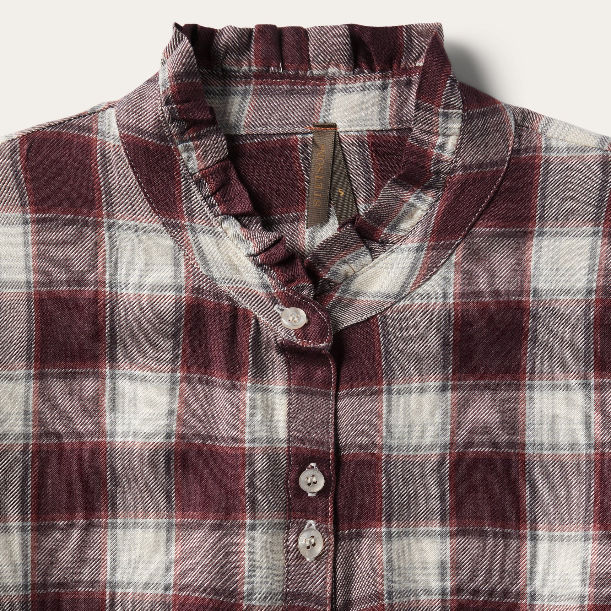 Gaucho Plaid Prairie Shirt Dress | Stetson Wine