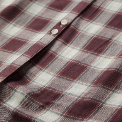 Gaucho Plaid Prairie Shirt Dress | Stetson Wine
