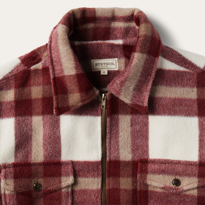 Plaid Lined Jac-Shirt | Stetson Red