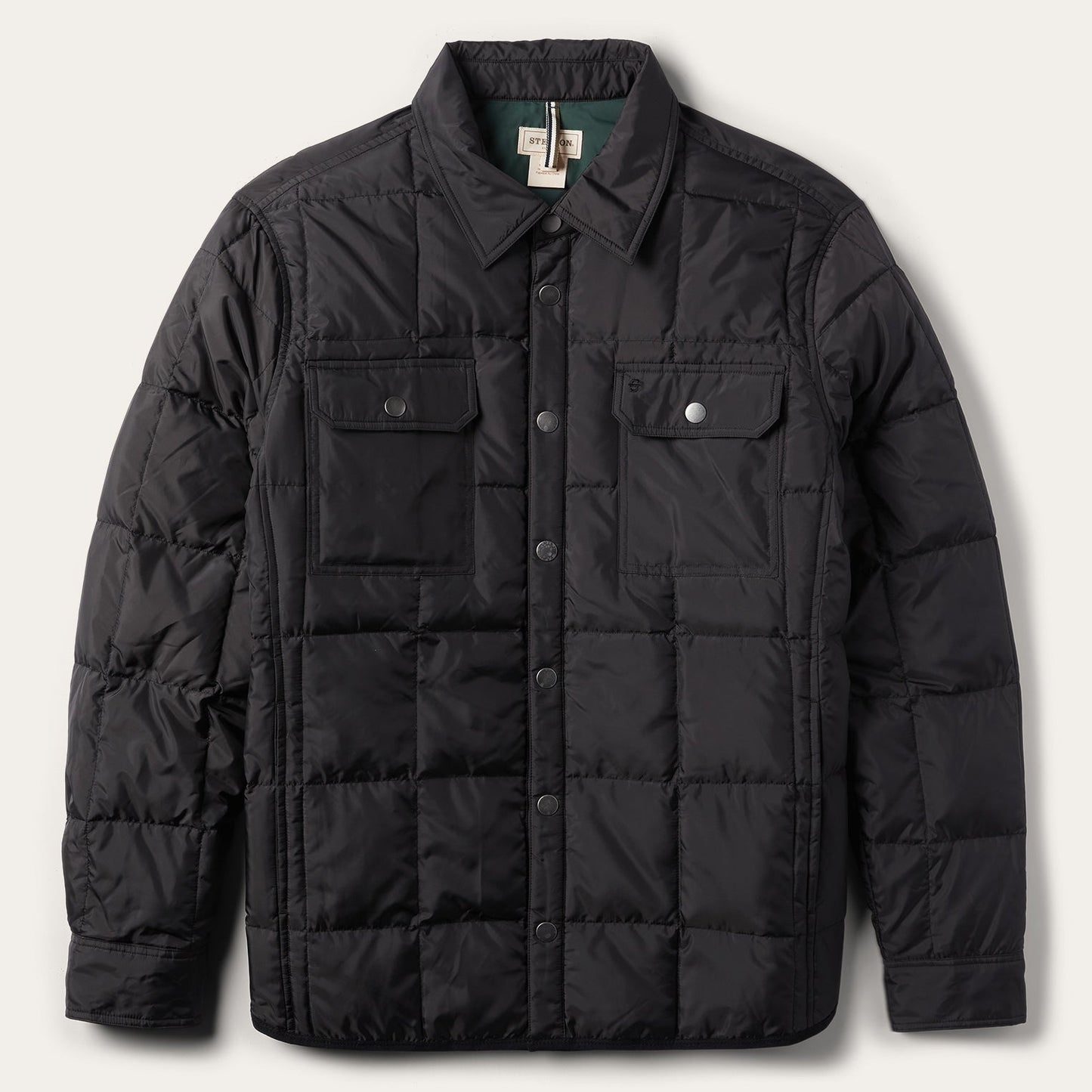 Crushable Black Parachute Jacket | Stetson Black