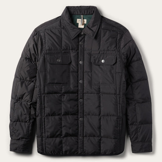Crushable Black Parachute Jacket | Stetson Black