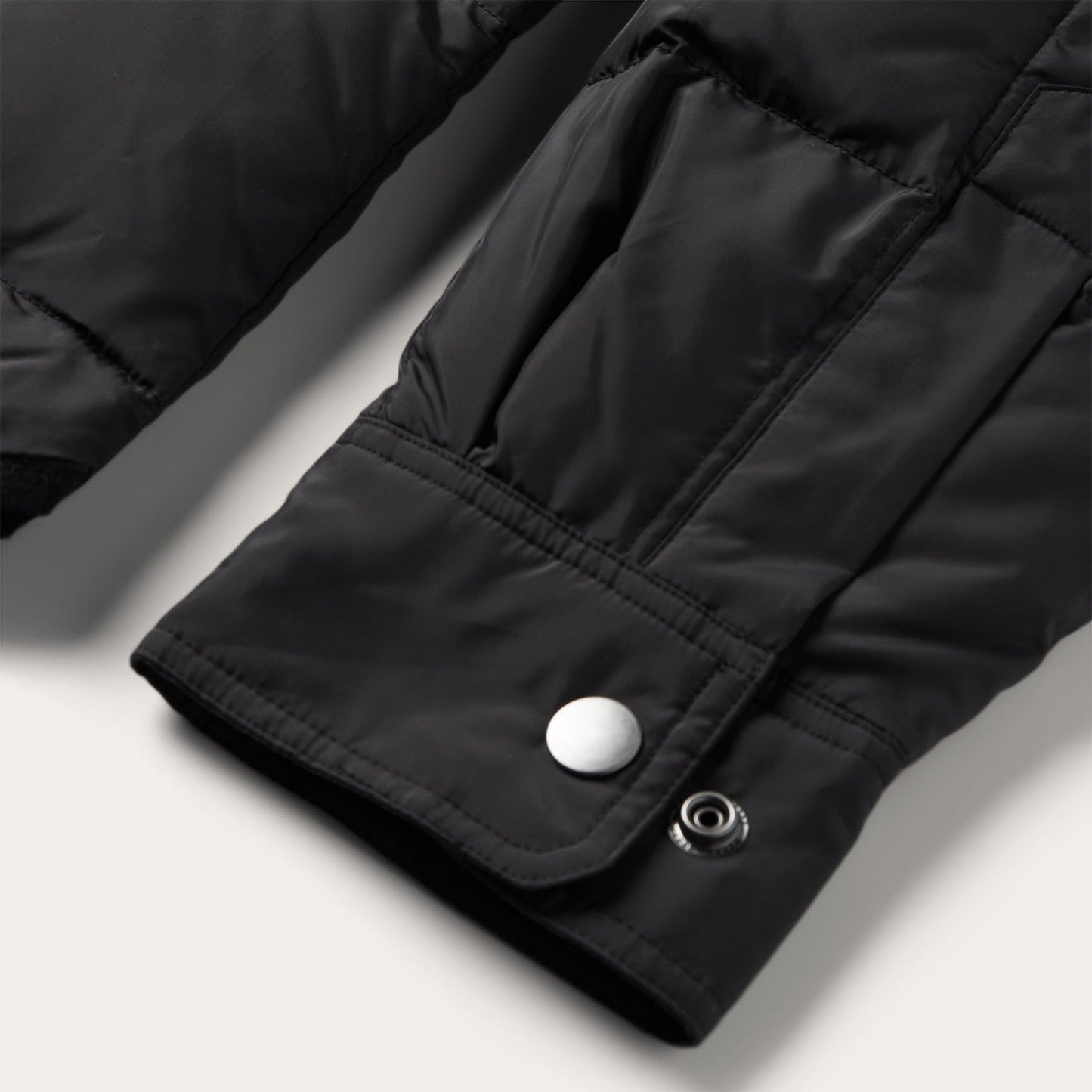 Crushable Black Parachute Jacket | Stetson Black