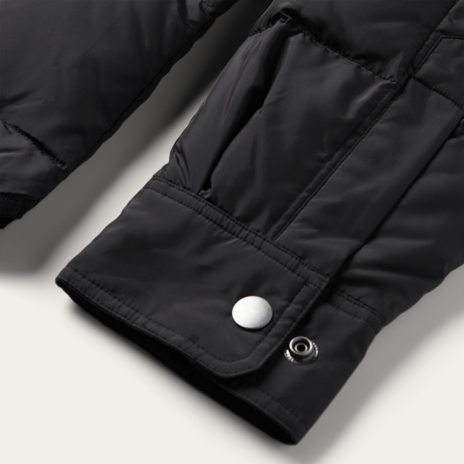 Crushable Black Parachute Jacket | Stetson Black