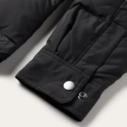 Crushable Black Parachute Jacket | Stetson Black