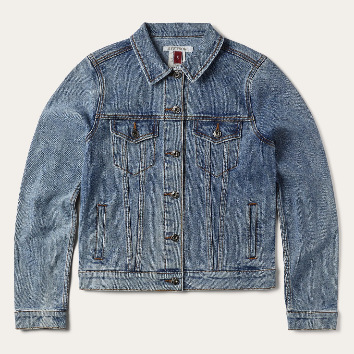 Stretch Denim Jacket | Stetson Blue