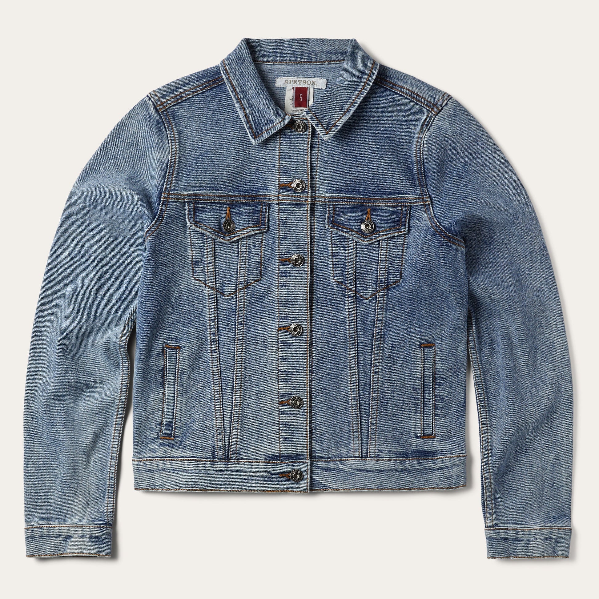 Stretch Denim Jacket | Stetson Blue