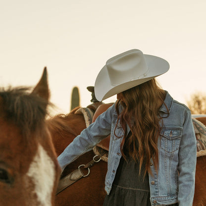 Stretch Denim Jacket | Stetson Blue