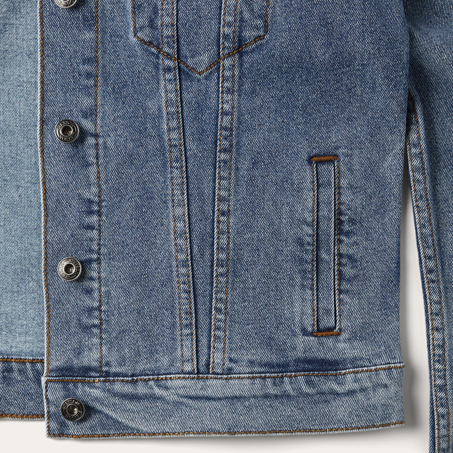 Stretch Denim Jacket | Stetson Blue
