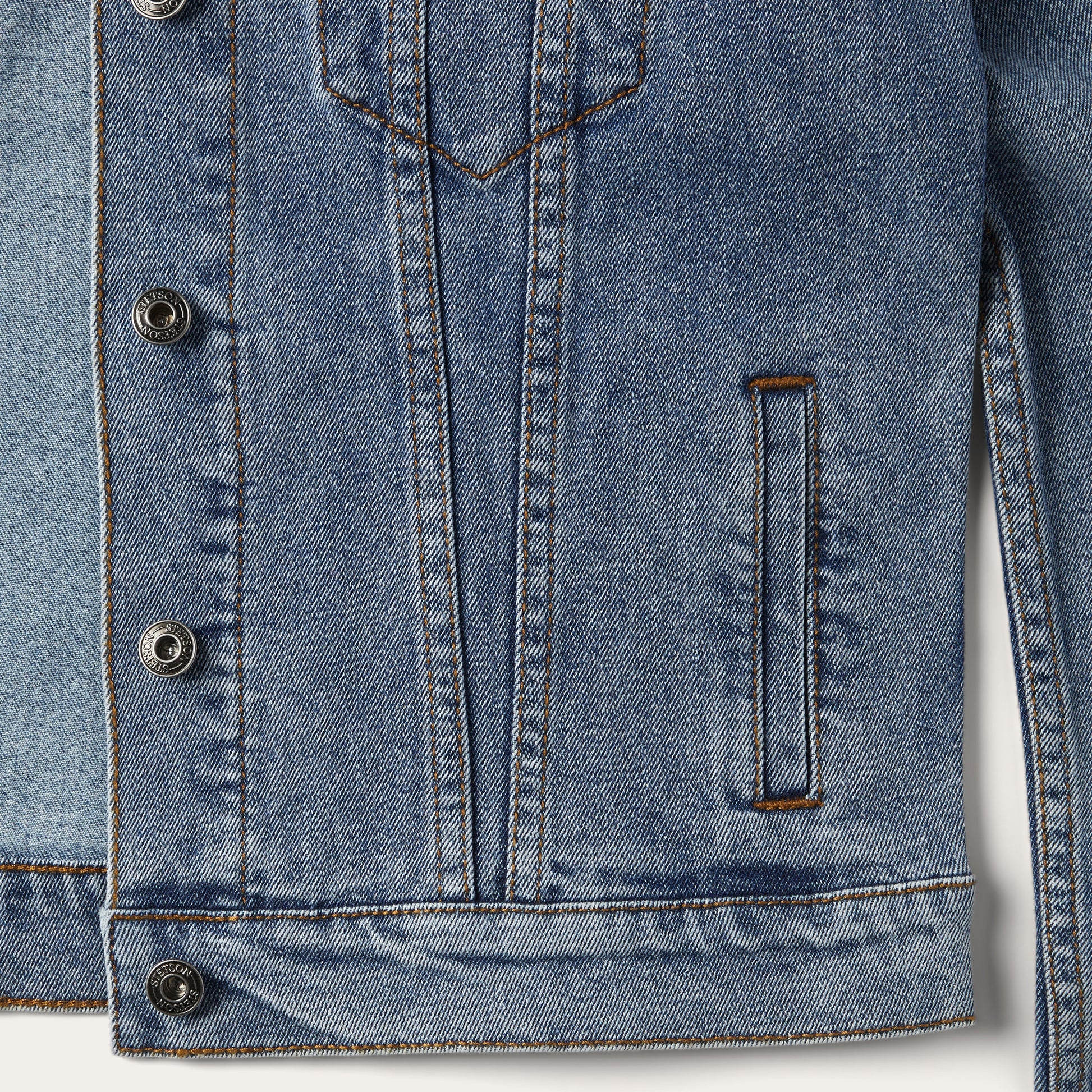 Stretch Denim Jacket | Stetson Blue