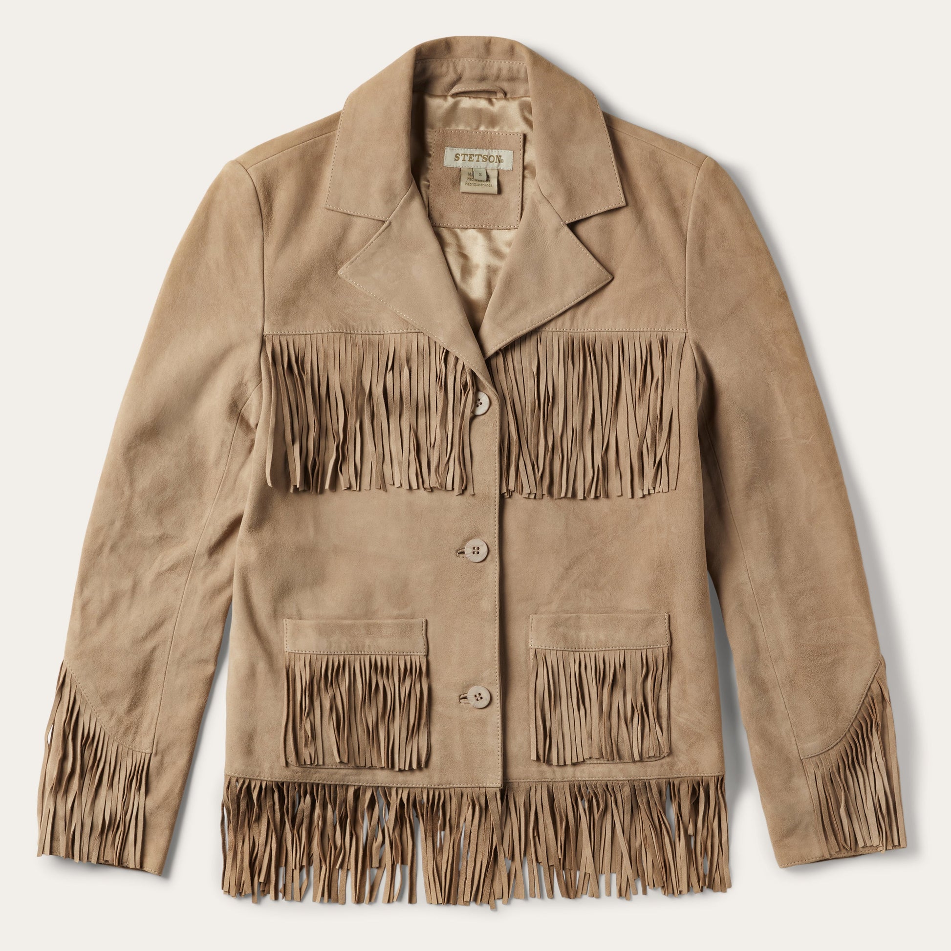 Fringe Suede Jacket | Stetson Light Tan