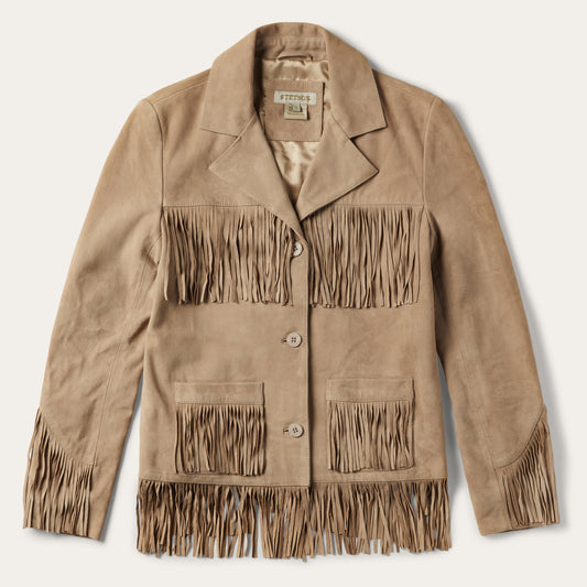 Fringe Suede Jacket | Stetson Light Tan