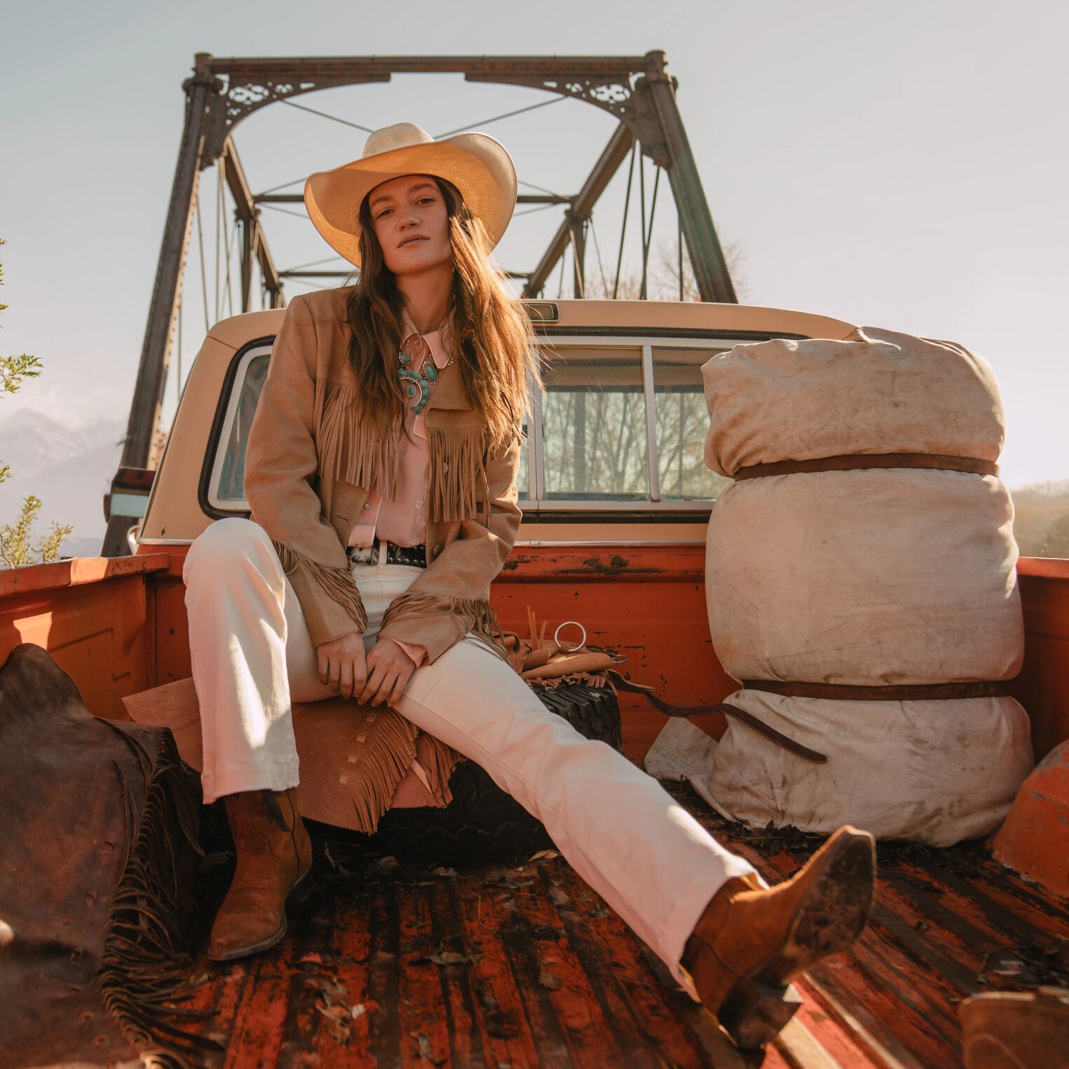 Fringe Suede Jacket | Stetson Light Tan