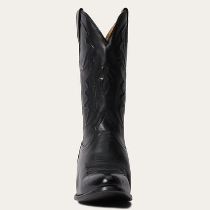Ames Corded & Burnished Leather Boot | Stetson Black