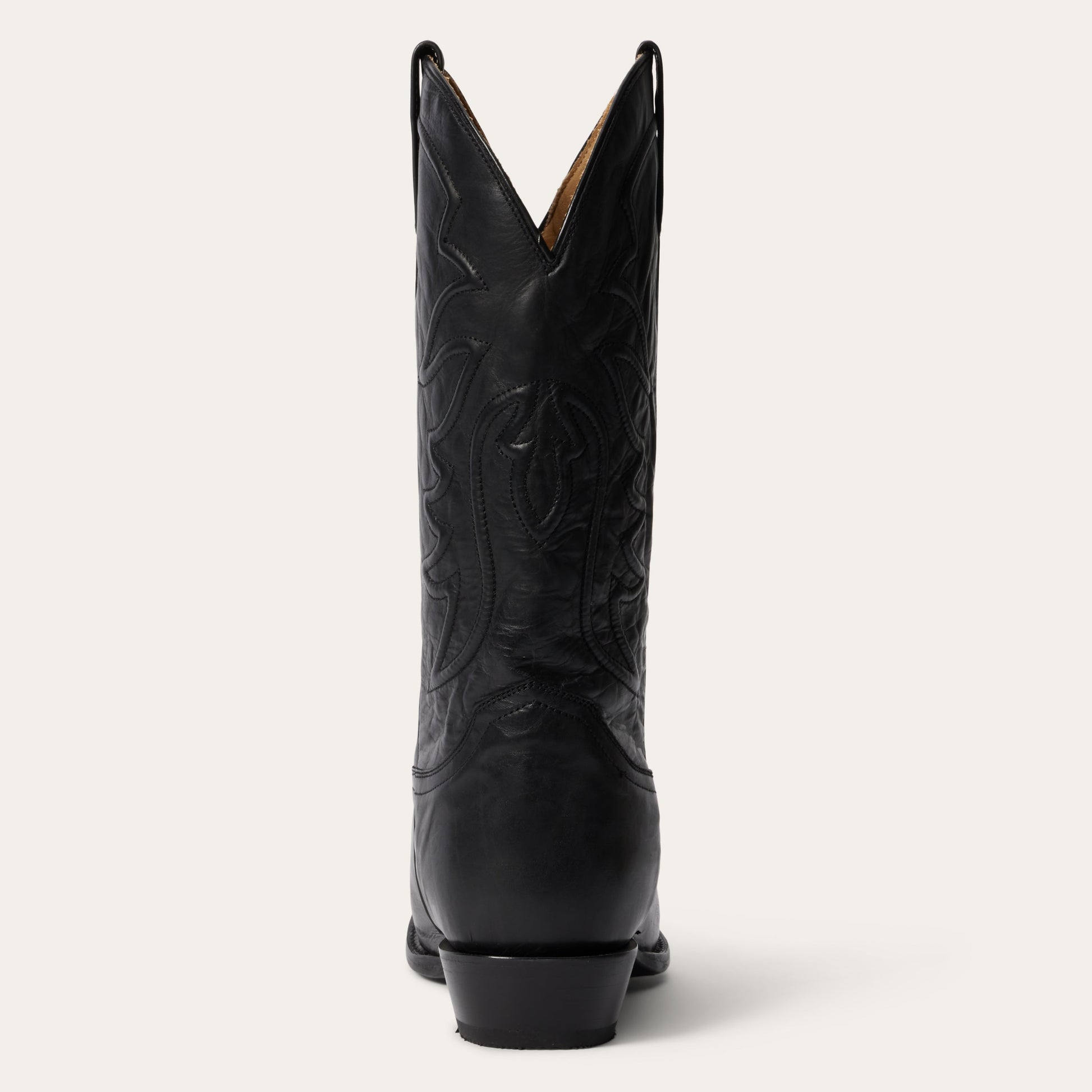 Ames Corded & Burnished Leather Boot | Stetson Black