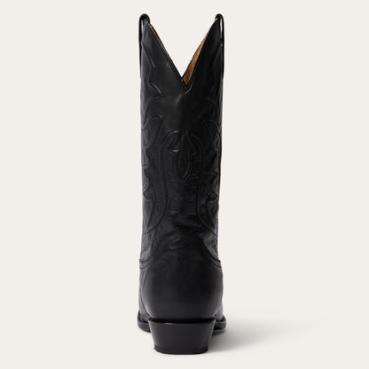 Ames Corded & Burnished Leather Boot | Stetson Black