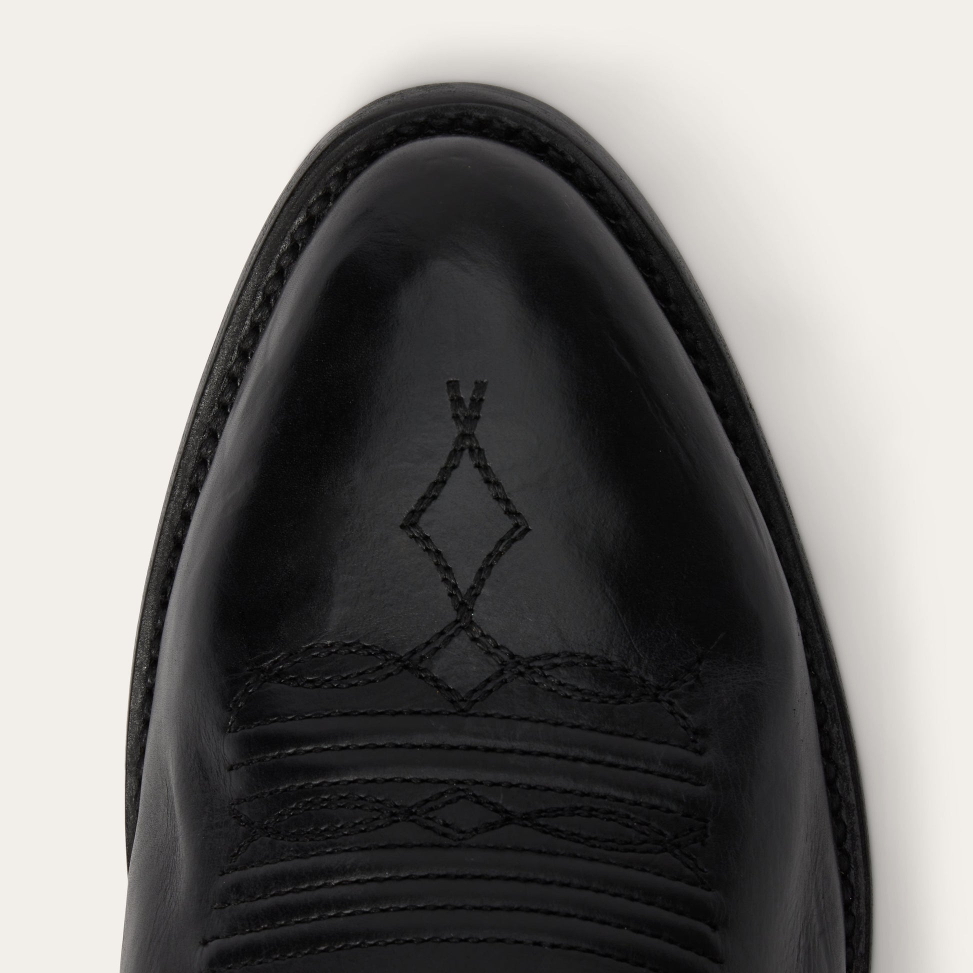 Ames Corded & Burnished Leather Boot | Stetson Black