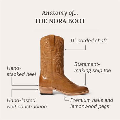Nora Boots | Stetson Brown