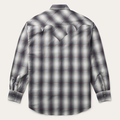 Smoke Ombre Western Shirt | Stetson Grey