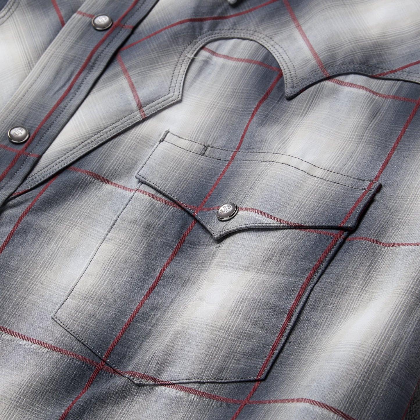 Smoke Ombre Western Shirt | Stetson Grey