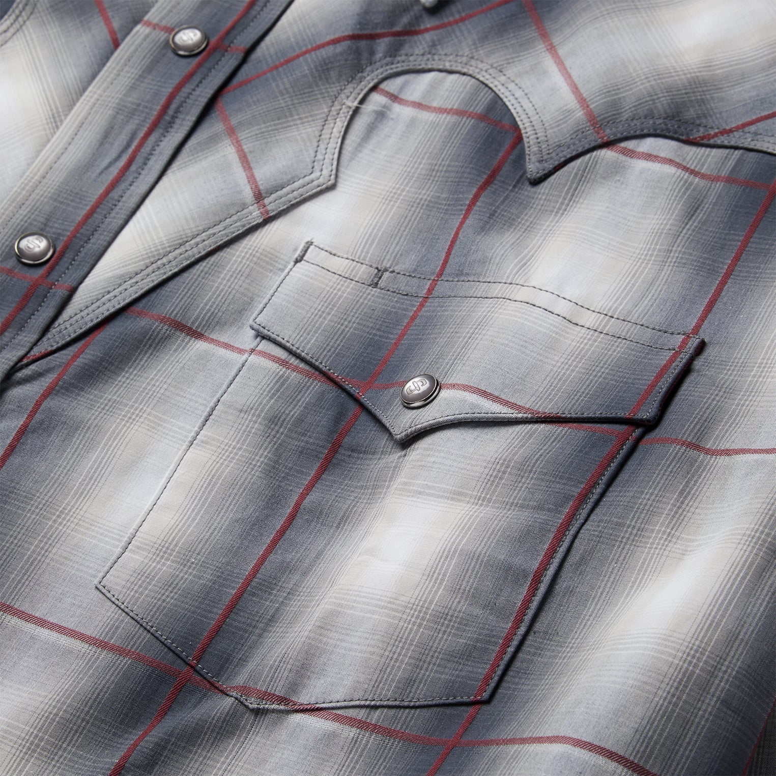 Smoke Ombre Western Shirt | Stetson Grey