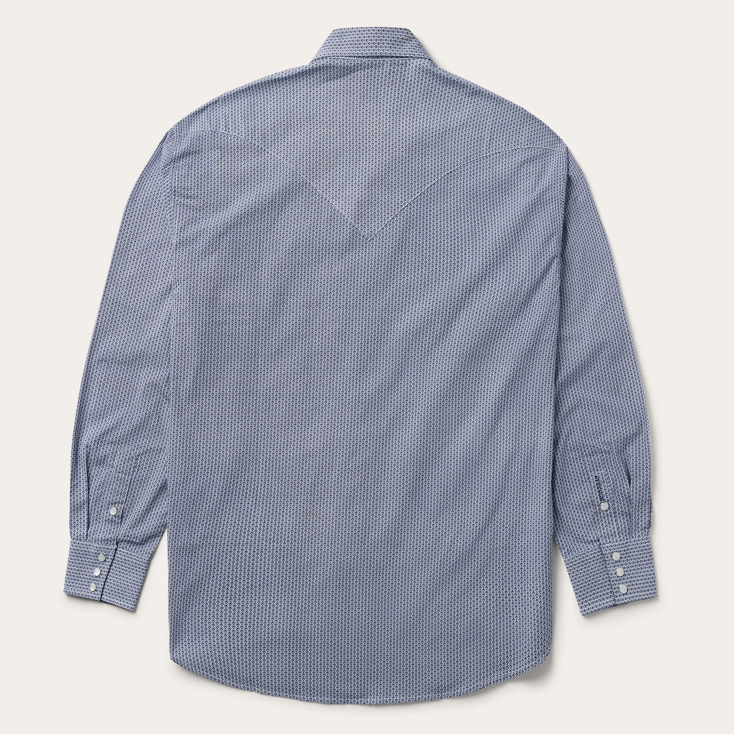 Blue Deco Geo Print Western Shirt | Stetson Blue
