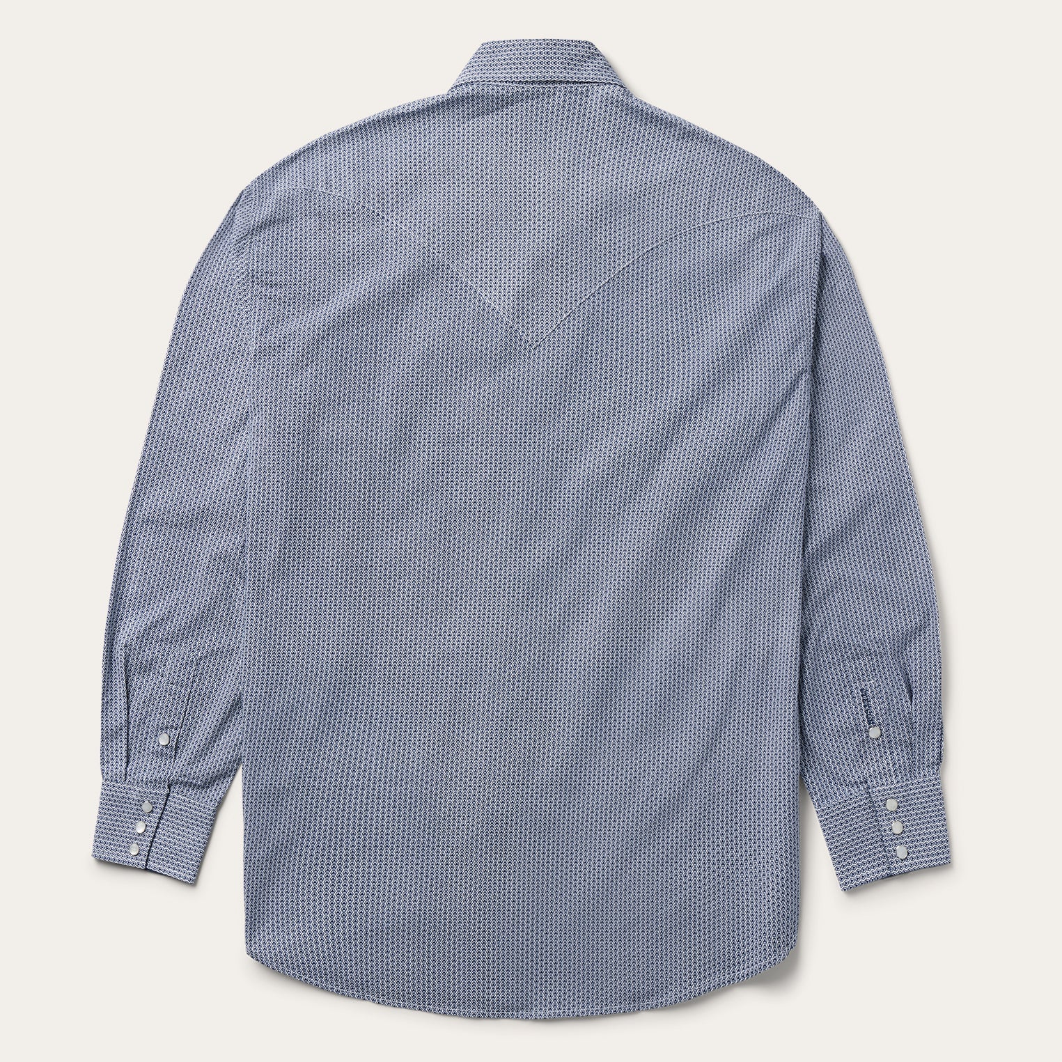 Blue Deco Geo Print Western Shirt | Stetson Blue