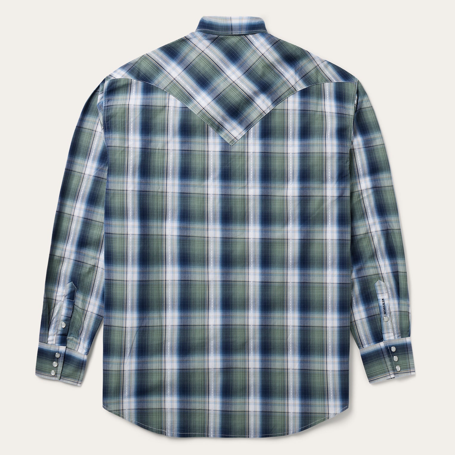 Lucky Diamond Plaid Western Shirt | Stetson Green